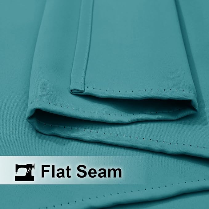 NICETOWN Peacock Teal Outdoor Curtains - Image 5