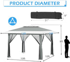 ECOTOUGE 13x13 FT Pop Up Canopy Tent - Image 6
