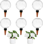 6 Pack Self Watering Globes for Indoor Plant Plastic Water Bulbs 17.5 oz by GEWOSI