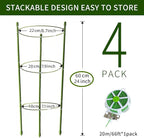 4 Pack Tomato Cage for Garden Plant Support, 24 inches Small Tomato Cages - Image 2
