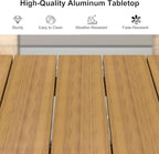 PURPLE LEAF 9 Piece Longer Outdoor Dining Set - Image 7