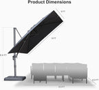 PURPLE LEAF 9 FT Outdoor Umbrella - Image 9