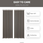 Outdoor Patio Curtain Waterproof Darkening Thermal Insulated Indoor Curtains - Image 7