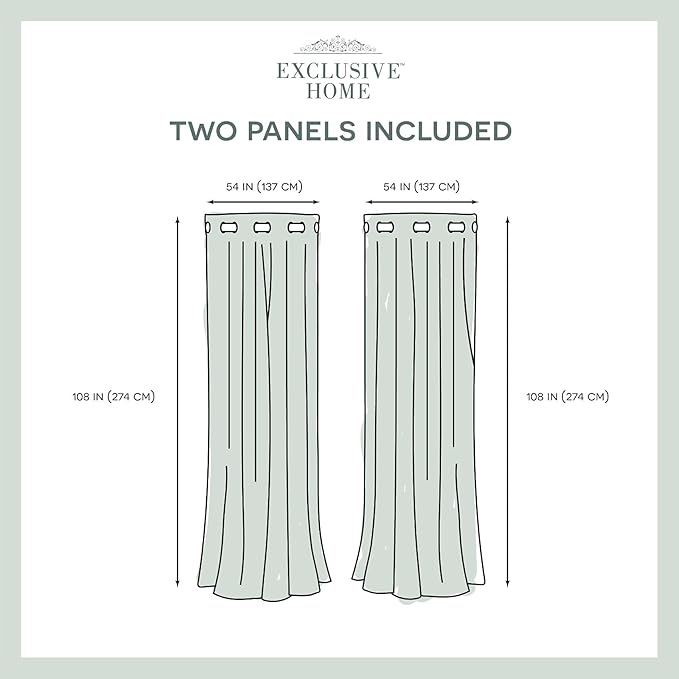 Exclusive Home Canopy Stripe Indoor/Outdoor Grommet Top Curtain Panel, Taupe / - Image 6