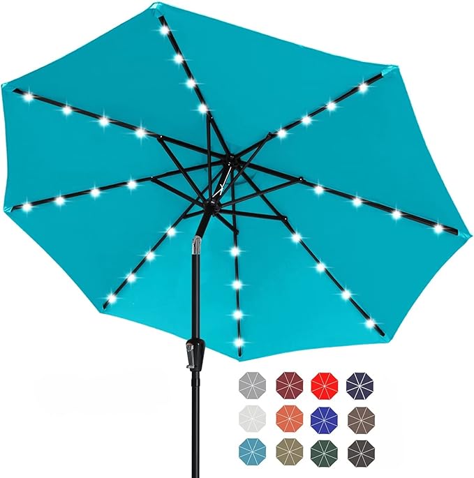 ABCCANOPY Durable Solar Led Patio Umbrellas by ABCCANOPY