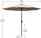 ABCCANOPY Durable Solar Led Patio Umbrellas - Image 3