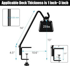 FEED GARDEN 2 Pack 14 Inch Deck Hook, Deck Bird Feeder Hanger, Applicable Deck - Image 3