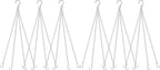 garini 6 Pack, 23 Inch Silver Hanging Baskets Chain, Hanging Chains by garini