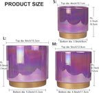 Gepege Ceramic Pots for Plants, Rainbow Pearl Glaze Planter - Image 2