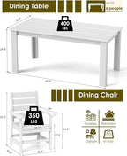 GREENVINES 5-Piece Outdoor Dining Set | HDPE | Patio Table and Chairs Sets - Image 2