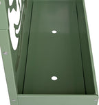 Oakland Living 6 ft. X 4 ft. Green Freestanding Metal Privacy Screen Room - Image 6