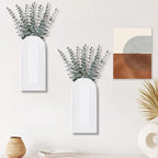 2 Pack Wooden Wall Vase Set - Image 7
