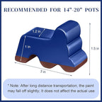 Kigeli 12 Pcs Resin Pot Feet for Outdoor Planters 3 Inch Long 1.5 Inch Tall - Image 2