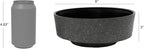 The HC Companies 8 Inch Round Plastic Succulent Capri Bowl 8"x8"x3" in Artisan - Image 4