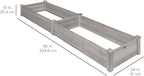 Best Choice Products 8x2ft Outdoor Wooden Raised Garden Bed Planter - Image 7