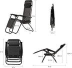 FDW Zero Gravity Lawn Lounge Chairs Set of 2 - Image 3