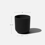 Veradek Round Black Plastic Planter Pots - Image 3