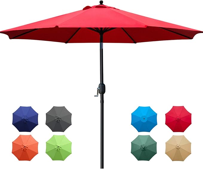 Sunnyglade 9Ft Patio Umbrella Outdoor Table Umbrella by Sunnyglade