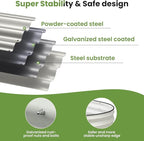 Galvanized Raised Garden Bed 8x4x1 FT, Oval Metal Raised Garden Bed Outdoor - Image 5