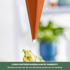 4 Pack Terracotta Watering Spikes, Vacation Self-Watering Planters Devices - Image 4