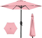 Best Choice Products 7.5ft Heavy-Duty Round Outdoor Market Table Patio Umbrella by BestChoiceProducts