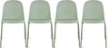 2xhome Modern Stackable Armless Dining Chair | Plastic Shell Seat by 2xhome