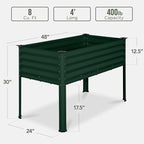 Best Choice Products 48x24x30in Galvanized Raised Garden Bed, Metal Elevated - Image 2