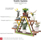 Wood Plant Stand Indoor, 6 Tiered Plant Shelf - Image 3