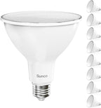 Sunco Lighting 8 Pack PAR38 LED Flood Light Outdoor Bulb, Waterproof Bright by SuncoLighting