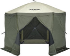 VEVOR Pop Up Gazebo Screen Tent 6 Sided Canopy Sun Shelter - Image 4