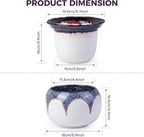 African Violet Pots, 6 inch Ceramic Easy Self Watering Plant Pot - Image 6