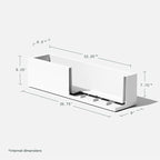 Veradek Block Series Window Box Planter - Image 3