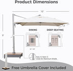 Grand patio 10x13 FT Patio Umbrella - Image 3