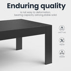 Outdoor Rectangle Patio Aluminum Coffee Tables - Image 5