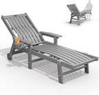 Patio Chaise Lounge Chair, Oversized Lounge Chair Outdoor by THOEOE