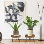 Plant Stand Indoor Outdoor, Wooden plant Stool, Mid Century Plant Stand - Image 2