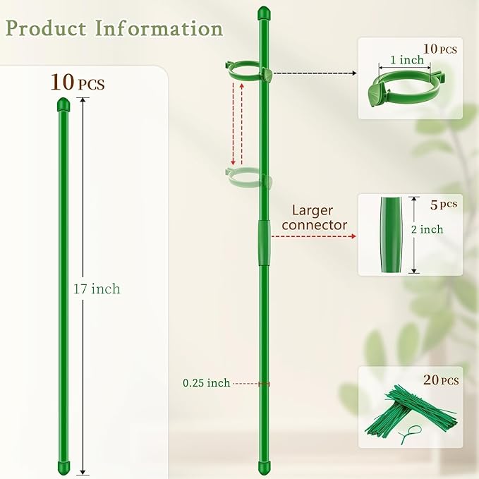 Plant Stakes 17 inch SupKing Support Stick Orchid Stakes - Image 2