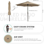 JEAREY 9FT Outdoor Patio Umbrella - Image 7