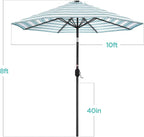 Best Choice Products 10ft Solar Polyester LED Lighted Patio Umbrella w/Tilt - Image 7