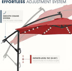 wikiwiki 10ft Solar LED Patio Umbrella - Image 6