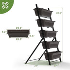 TOREVSIOR 5-Tier Vertical Raised Garden Bed, Vertical Garden Planter - Image 4