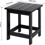 LZRS Adirondack Square Outdoor Side Table - Image 3