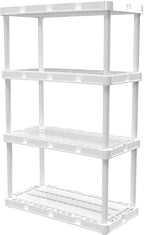 Gracious Living 4 Shelf Knect-A-Shelf Ventilated Light Duty Storage Home by GraciousLiving