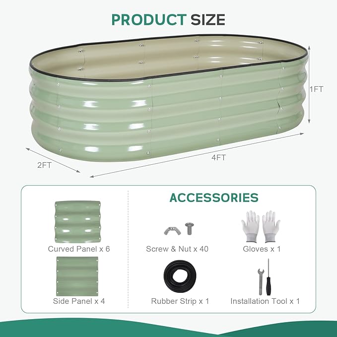 Galvanized Raised Garden Bed - Image 2