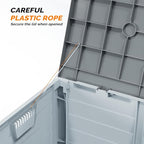 VINGLI 75 Gallon Collapsible Outdoor Storage Box, Simple-to-assemble Plastic - Image 7
