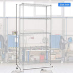 BestOffice | 5-Tier Wire Storage Shelves | 36x14x72 | Chrome | - Image 3
