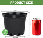 GREANER Nursery Pots, 1 Gallon Durable Flower Pots - Image 2