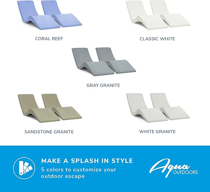 Aqua Outdoors Pool Chaise Lounge Chairs - Image 10