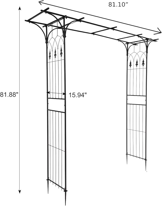 VINGLI Garden Arbor, Arch Archway - Image 3