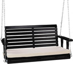 VINGLI Outdoor 4 FT Porch Swing, Heavy Duty 880 LBS Wooden Patio Swings by VINGLI